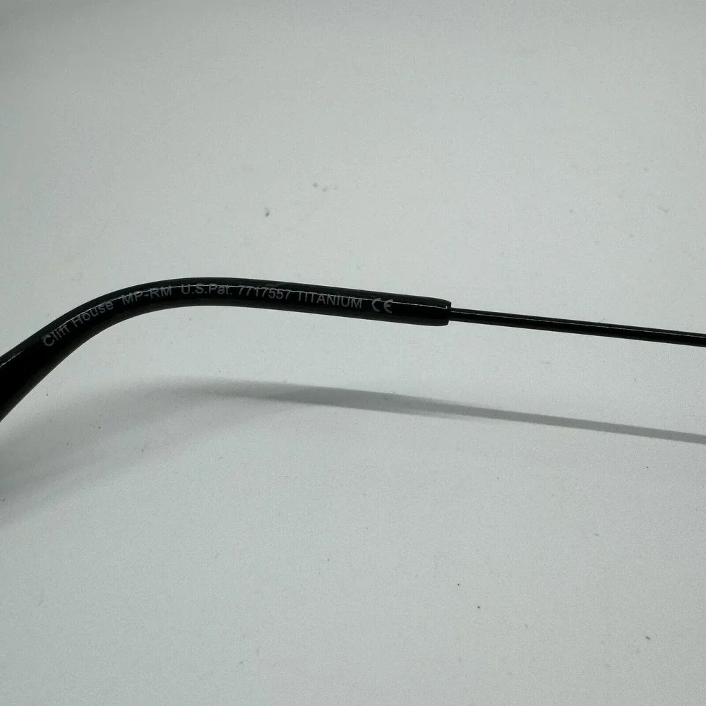 Maui Jim CliffHouse MJ-247-02‎ Titanium Black Aviator Sunglasses Frames H10391